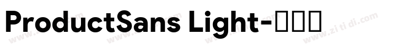 ProductSans Light字体转换